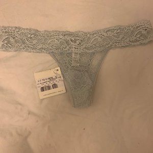 NWT La Perla blue lace thong